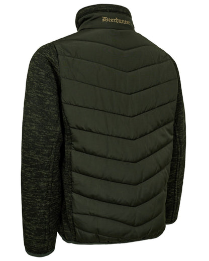 Forest Ember coloured Deerhunter Youth Moor Padded Jacket on white background #colour_forest-ember