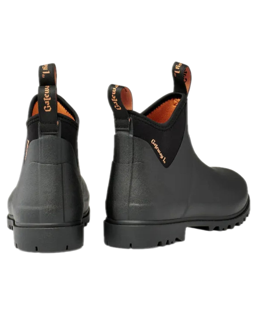 Black Coloured Gateway1 Ascot II Lady 6" 3mm Boots on white background #colour_black