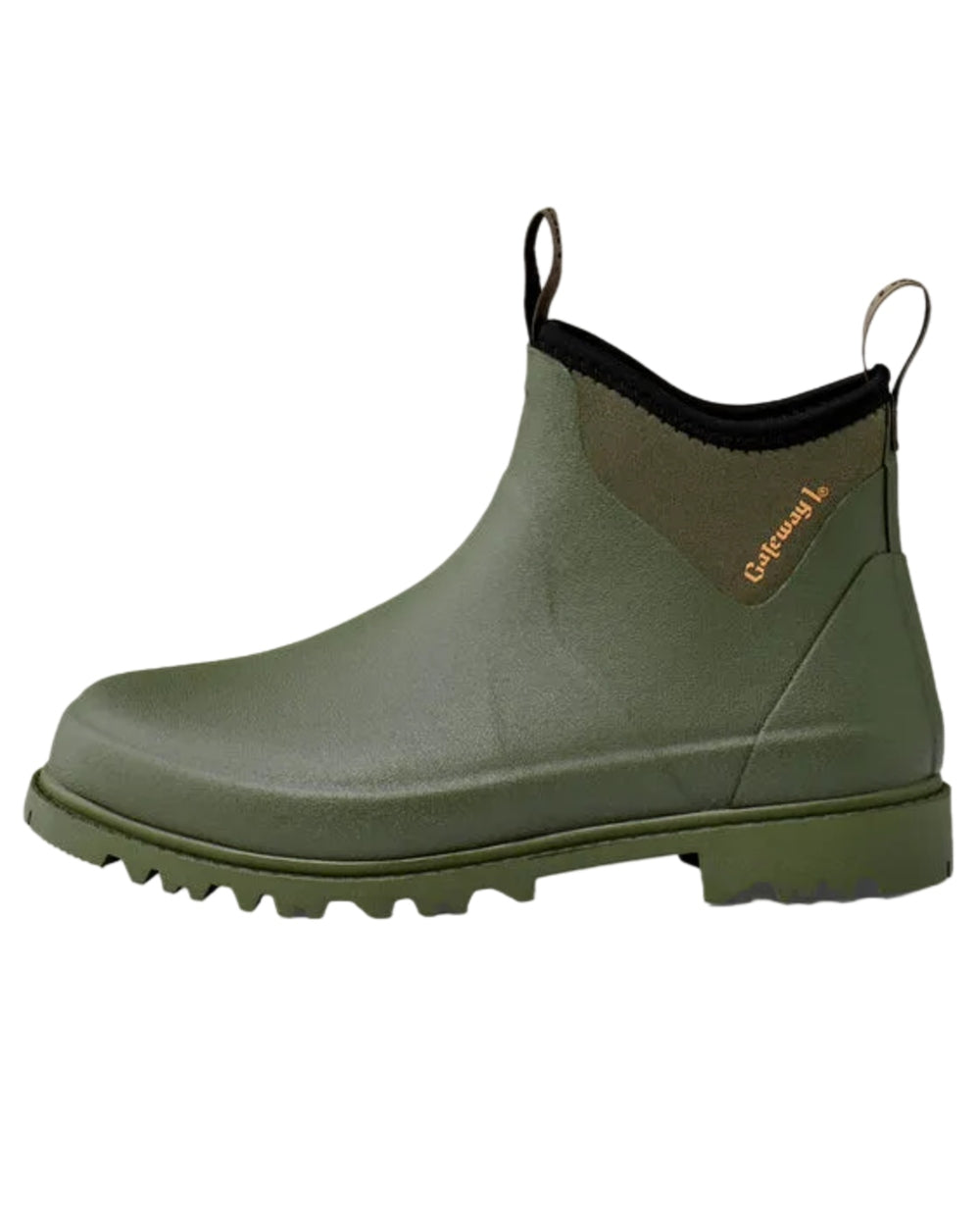 Olive Coloured Gateway1 Ascot II Lady 6" 3mm Boots on white background #colour_olive