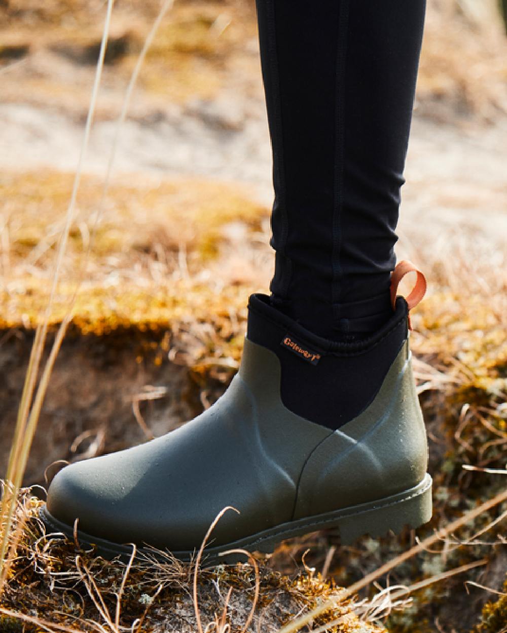 Khaki Coloured Gateway1 Ascot Lady 6 3mm Boots on outdoor background #colour_khaki