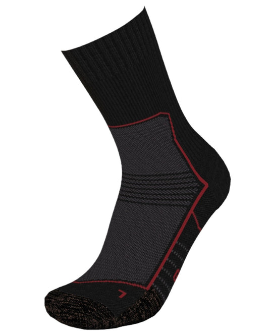 Black Coloured Gateway1 Daywalker Crew Socks on white background #colour_black