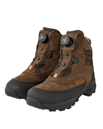 Dark Brown Coloured Gateway1 Estate Beater 7" 400g G1 Speed-Lacing Boots on white background #colour_dark-brown