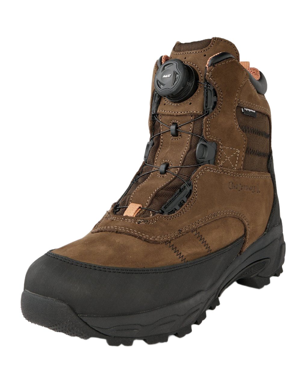 Dark Brown Coloured Gateway1 Estate Beater 7" 400g G1 Speed-Lacing Boots on white background #colour_dark-brown