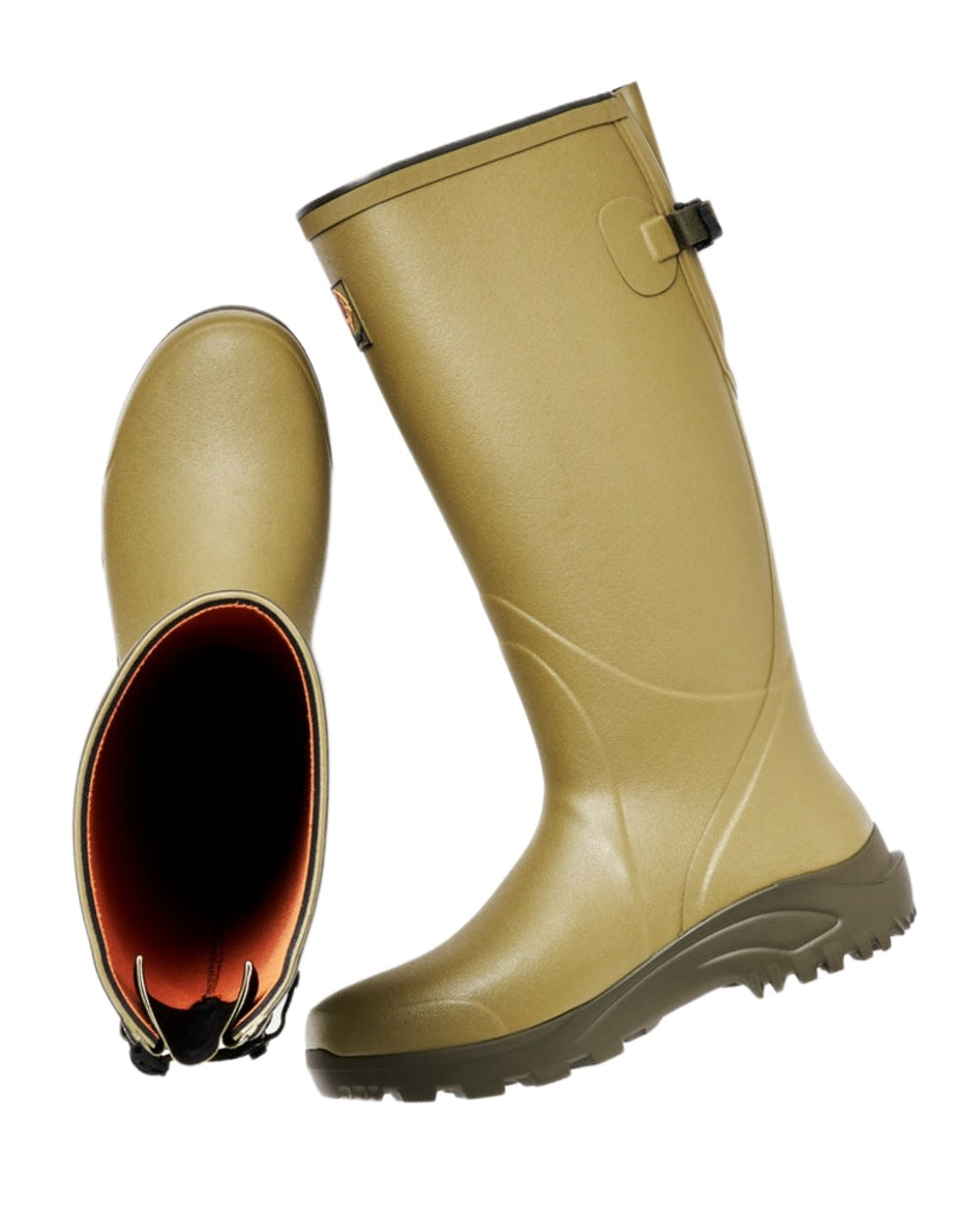 Cedar Olive Coloured Gateway1 Field Master 18" 3mm Wellingtons on white background #colour_cedar-olive