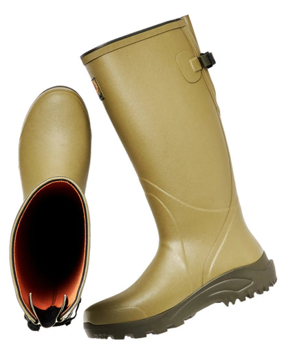 Cedar Olive Coloured Gateway1 Field Master Lady 17" 3mm Wellingtons on white background #colour_cedar-olive