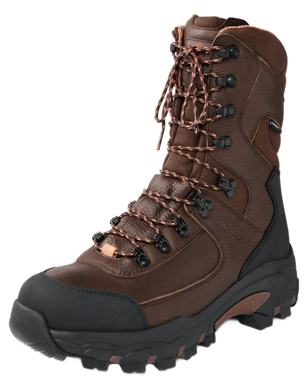 Dark Brown coloured Gateway1 Game Tracker 10" Boots on white background #colour_dark-brown