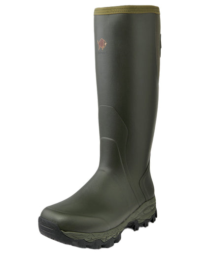 Dark Green Coloured Gateway1 Moor Country 18" 3mm Wellingtons on white background #colour_dark-green