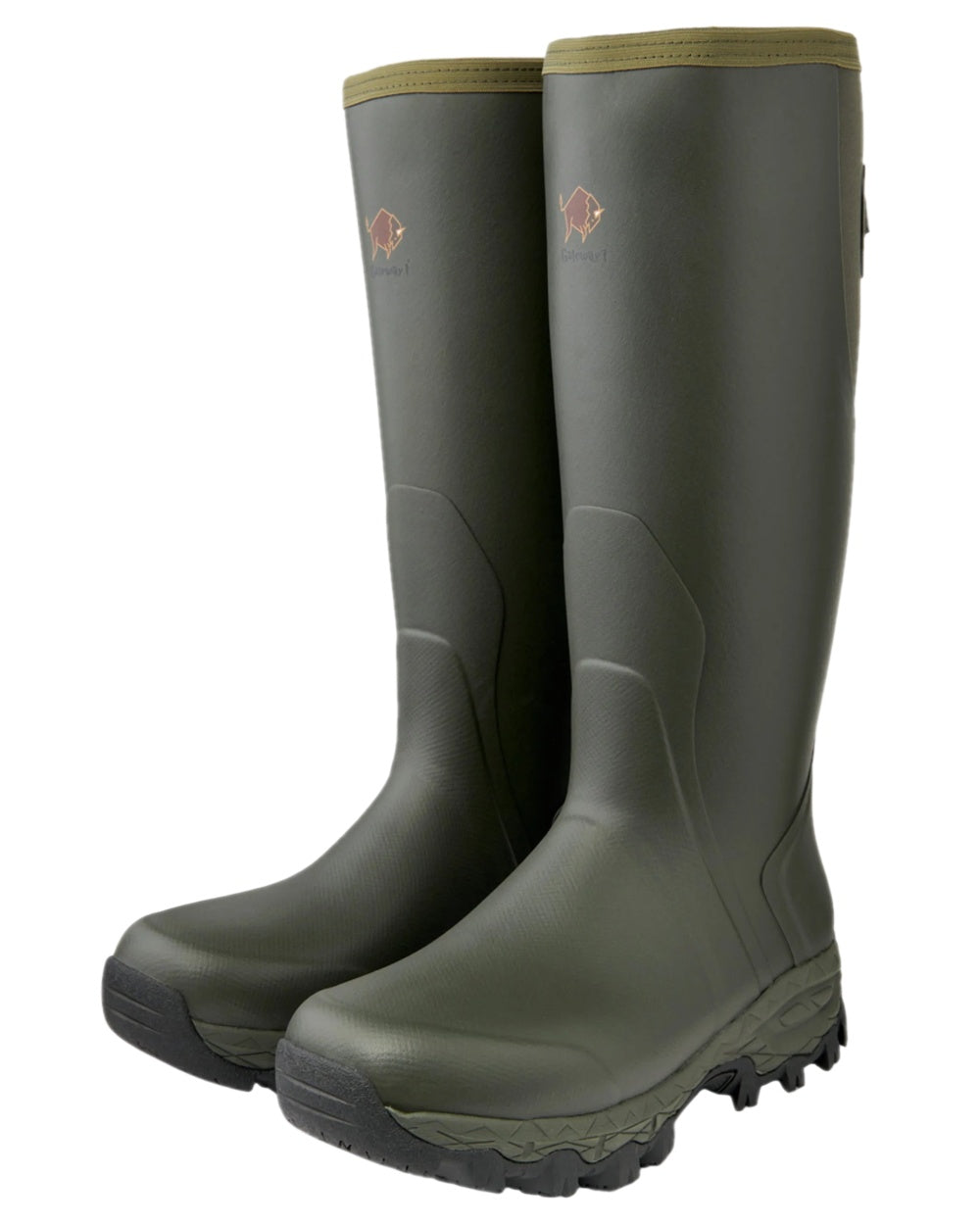 Dark Green Coloured Gateway1 Moor Country Lady 17" 3mm Boots on white background #colour_dark-green