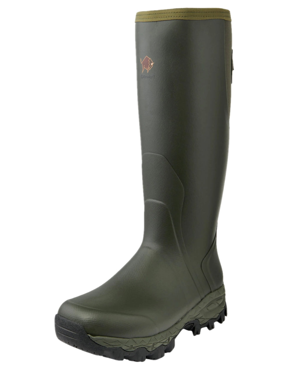 Dark Green Coloured Gateway1 Moor Country Lady 17" 3mm Boots on white background #colour_dark-green
