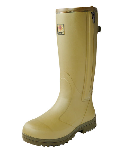 Cedar Olive coloured Gateway1 Pheasant Game 18" 5mm Size-Zip Wellingtons on White background #colour_cedar-olive