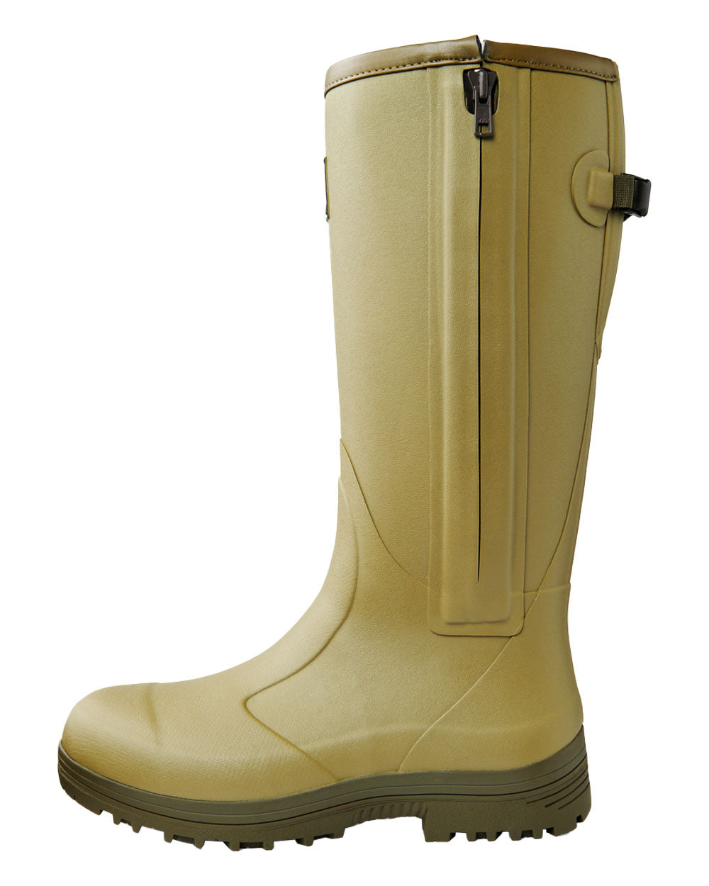 Cedar Olive coloured Gateway1 Pheasant Game 18" 5mm Size-Zip Wellingtons on White background #colour_cedar-olive