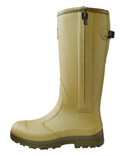 Cedar Olive coloured Gateway1 Pheasant Game 18" 5mm Size-Zip Wellingtons on White background #colour_cedar-olive