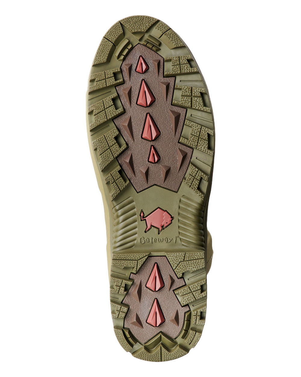 Cedar Olive coloured Gateway1 Pheasant Game 18" 5mm Size-Zip Wellingtons on White background #colour_cedar-olive