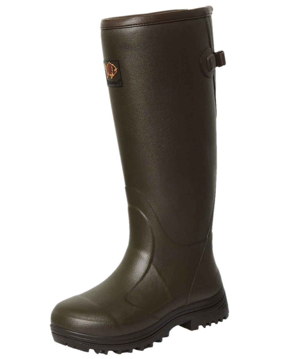 Dark Brown Coloured Gateway1 Pheasant Game Lady 17" 5mm Wellingtons on white background #colour_dark-brown
