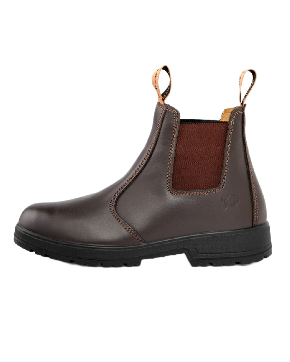 Coffee Coloured Gateway1 SD 6" Pull-on Chelsea Boots on white background #colour_coffee