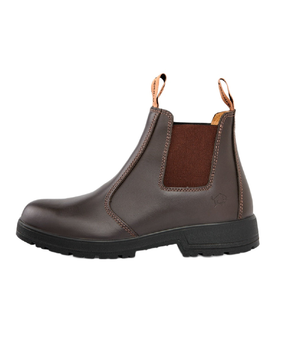 Coffee Coloured Gateway1 SD Lady 6" Pull-on Chelsea Boots on white background #colour_coffee