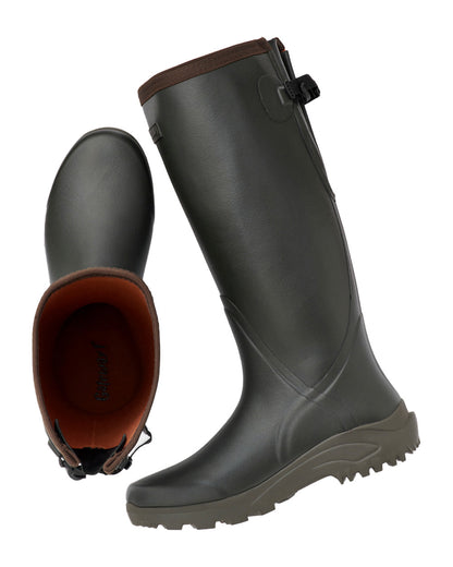 Khaki Coloured Gateway1 Sportsman II 18" 4mm Wellingtons on white background #colour_khaki