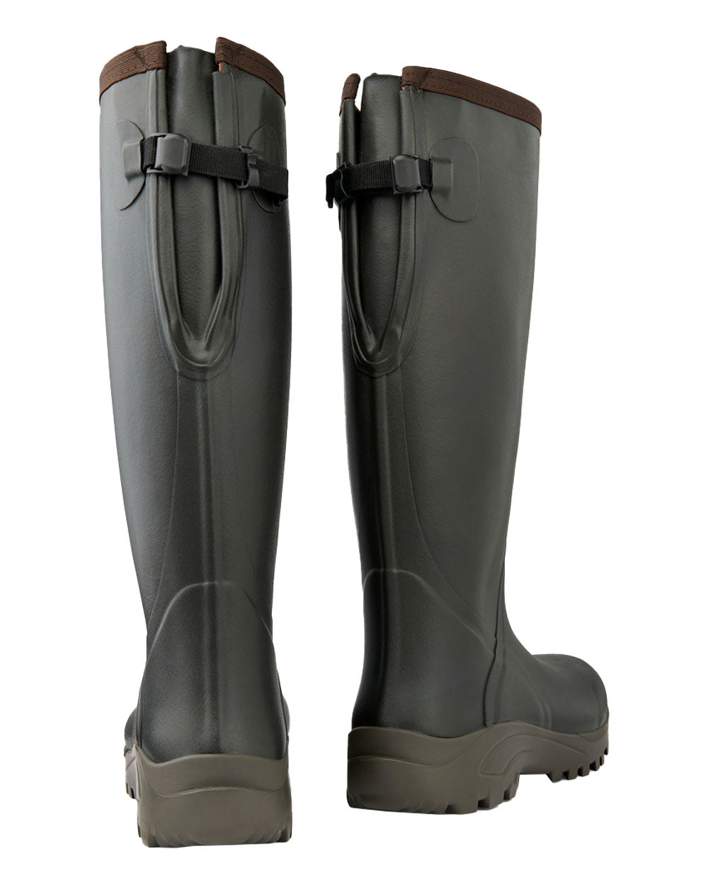 Khaki Coloured Gateway1 Sportsman II 18" 4mm Wellingtons on white background #colour_khaki