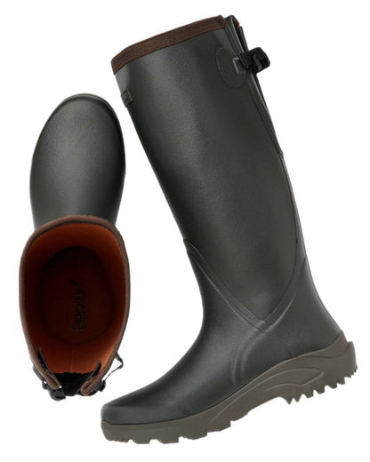 Khaki Coloured Gateway1 Sportsman II 18" Wellingtons on white background #colour_khaki