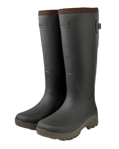 Khaki Coloured Gateway1 Sportsman II Lady 17" Wellingtons on white background #colour_khaki