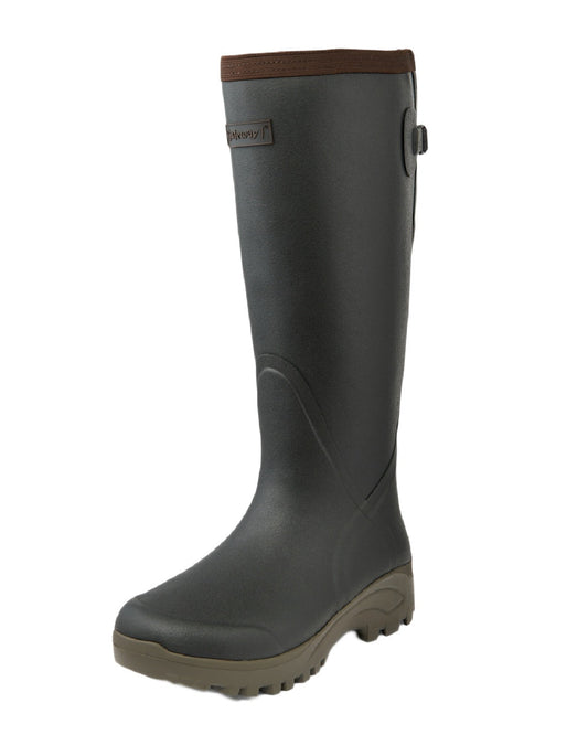 Khaki Coloured Gateway1 Sportsman II Lady 17" Wellingtons on white background #colour_khaki