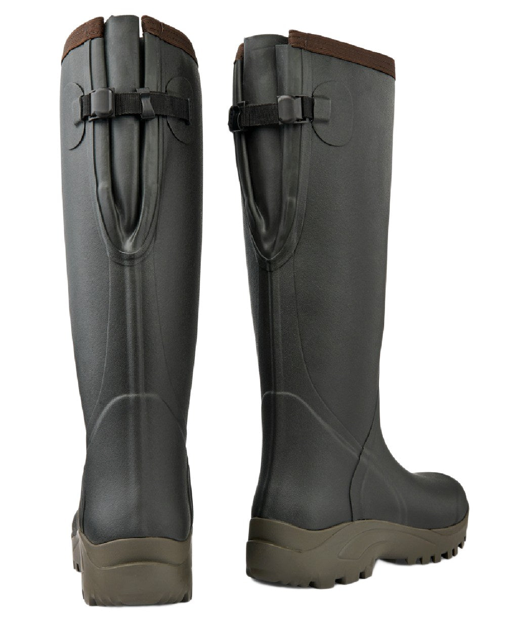 Khaki Coloured Gateway1 Sportsman II Lady 17" Wellingtons on white background #colour_khaki