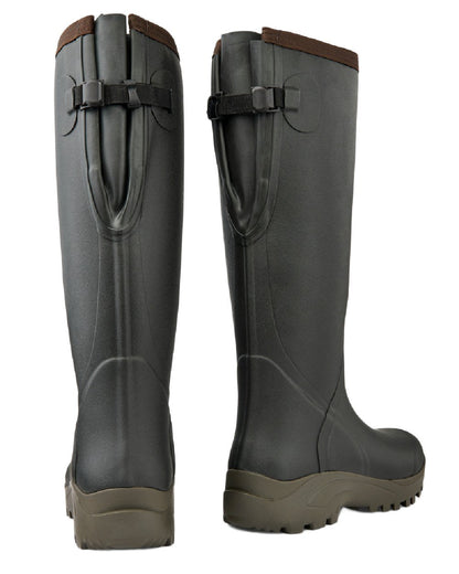 Khaki Coloured Gateway1 Sportsman II Lady 17" Wellingtons on white background #colour_khaki
