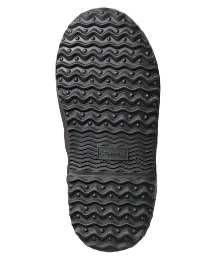 Black Coloured Gateway1 Wetland Master Kids 12 7mm Wellingtons on white background #colour_black