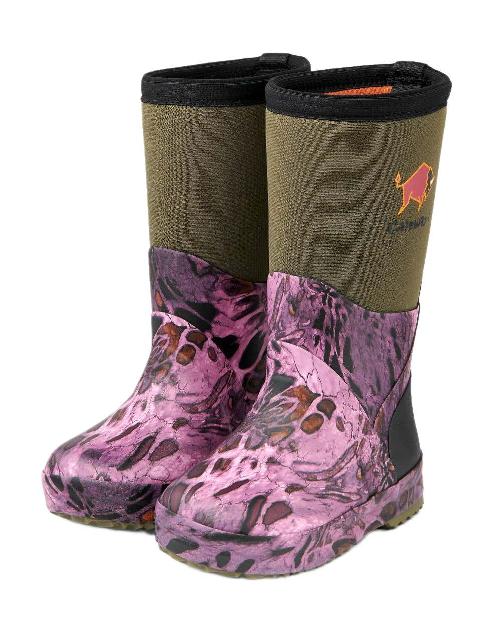 Prym1 Pink Out Coloured Gateway1 Wetland Master Kids 12 7mm Wellingtons on white background #colour_prym1-pink-out