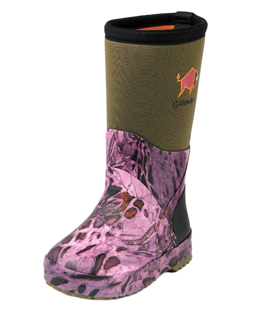Prym1 Pink Out Coloured Gateway1 Wetland Master Kids 12 7mm Wellingtons on white background #colour_prym1-pink-out