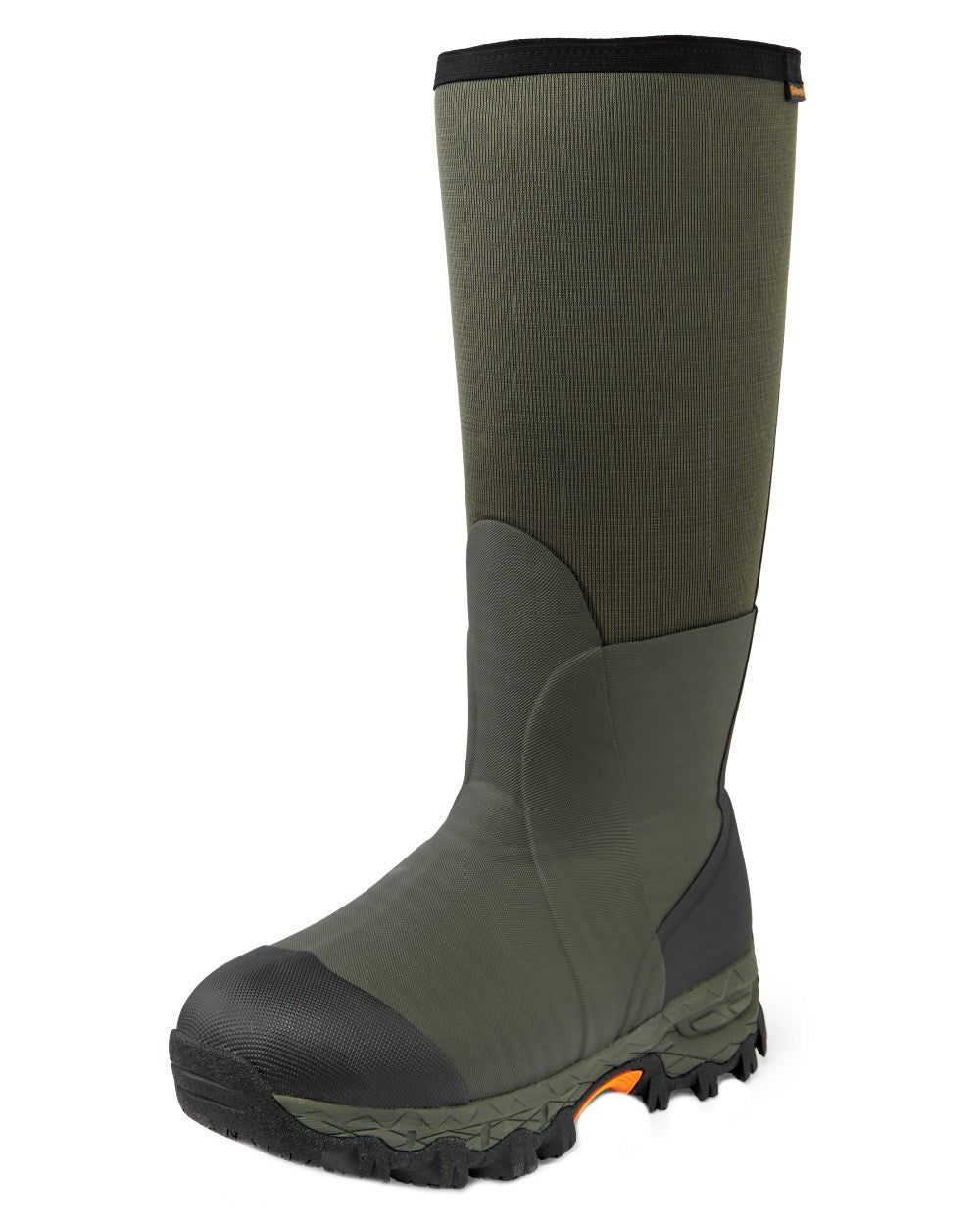 Dark Green Coloured Gateway1 Woodbeater 18" 7mm Side Zip Wellingtons on white background #colour_dark-green