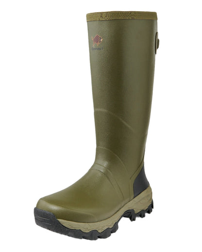 Olive Coloured Gateway1 Woodstalker 18" Wellingtons on white background #colour_olive