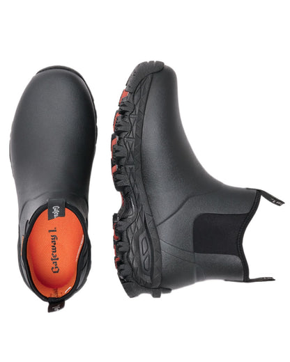 Black Coloured Gateway1 Woodwalker 7" 4mm Boots on white background #colour_black