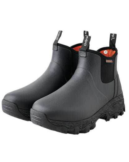 Black Coloured Gateway1 Woodwalker 7" 4mm Boots on white background #colour_black
