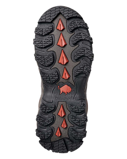 Dark Brown coloured Gateway1 Woodwalker Lady 17" 4mm Wellingtons Sole on White background #colour_dark-brown
