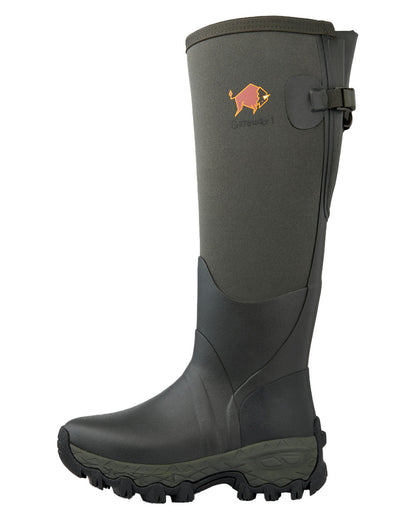 Forest coloured Gateway1 Woodwalker Lady 17" 4mm Wellingtons on White background #colour_forest