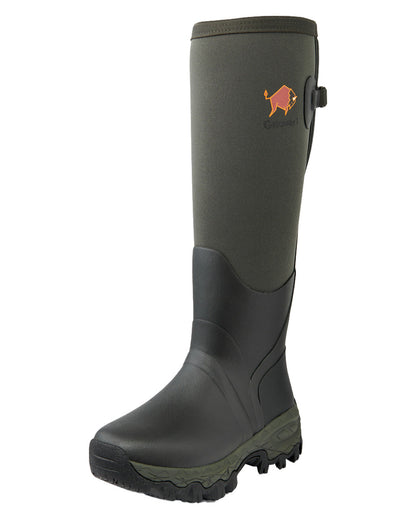 Forest coloured Gateway1 Woodwalker Lady 17" 4mm Wellingtons on White background #colour_forest
