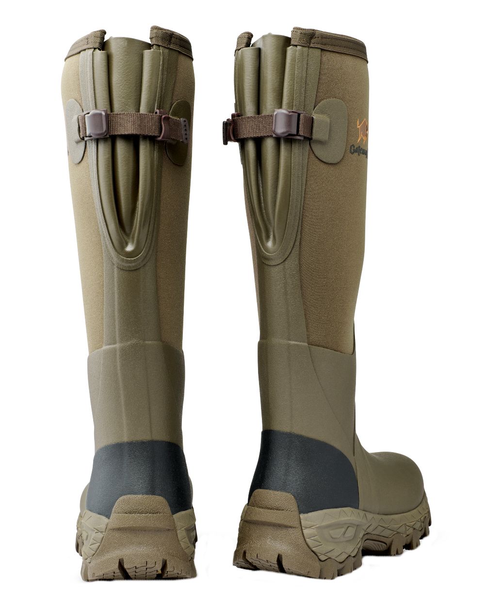 Walnut coloured Gateway1 Woodwalker Lady 17" 4mm Wellingtons on White background #colour_walnut