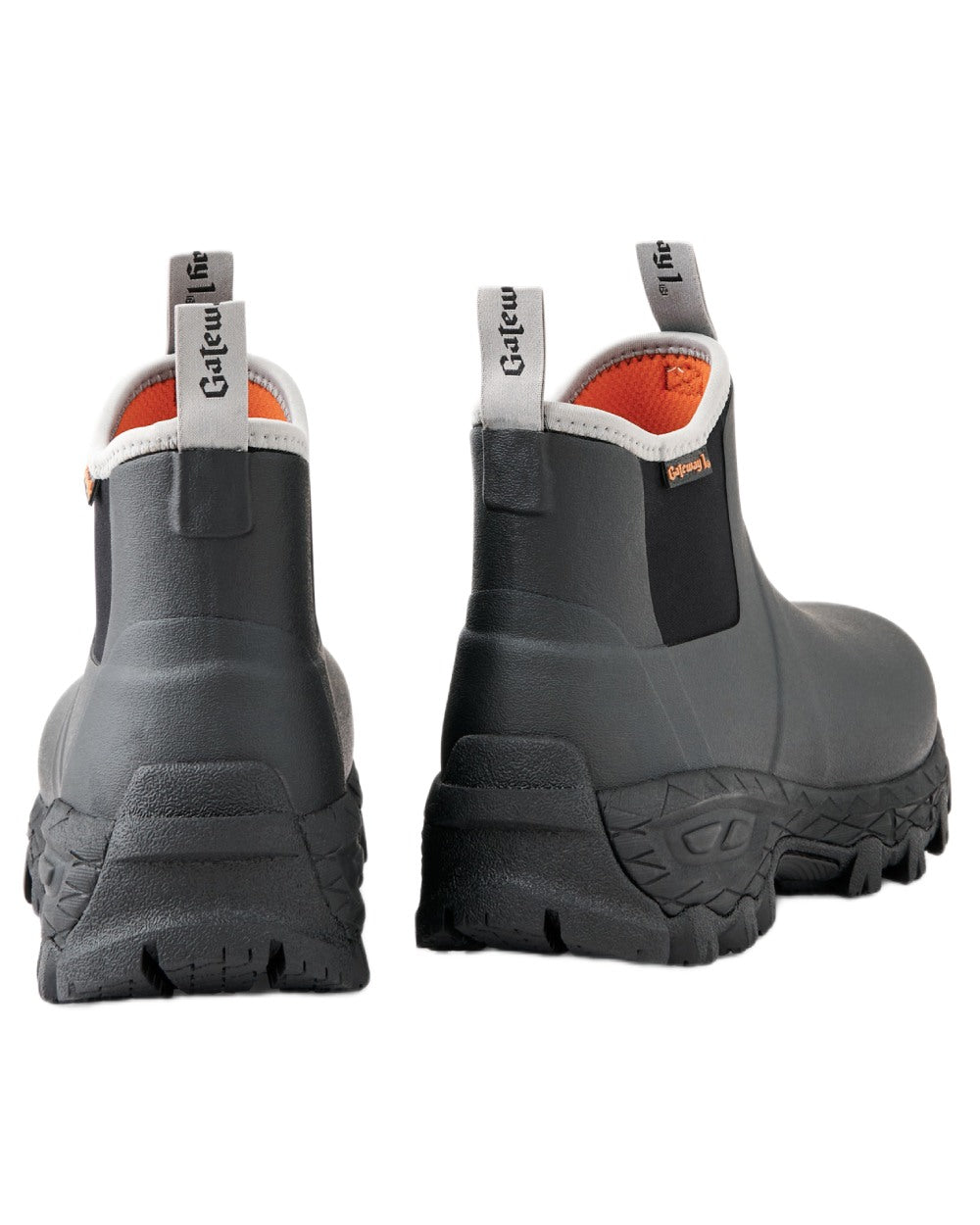 Black Coloured Gateway1 Woodwalker Lady 7" 4mm Boots on white background #colour_black