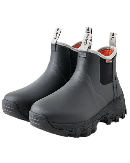 Black Coloured Gateway1 Woodwalker Lady 7" 4mm Boots on white background #colour_black