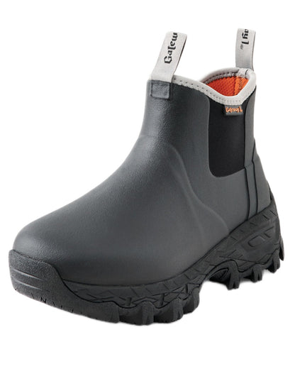 Black Coloured Gateway1 Woodwalker Lady 7" 4mm Boots on white background #colour_black