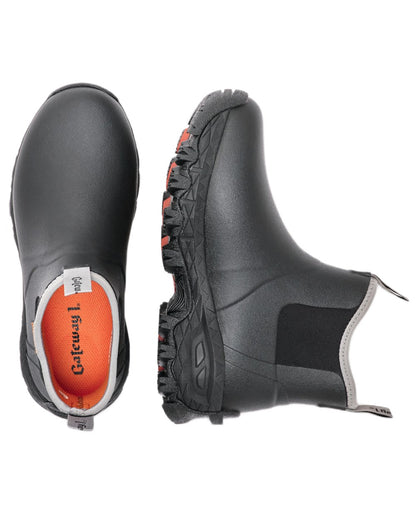 Black Coloured Gateway1 Woodwalker Lady 7" 4mm Boots on white background #colour_black