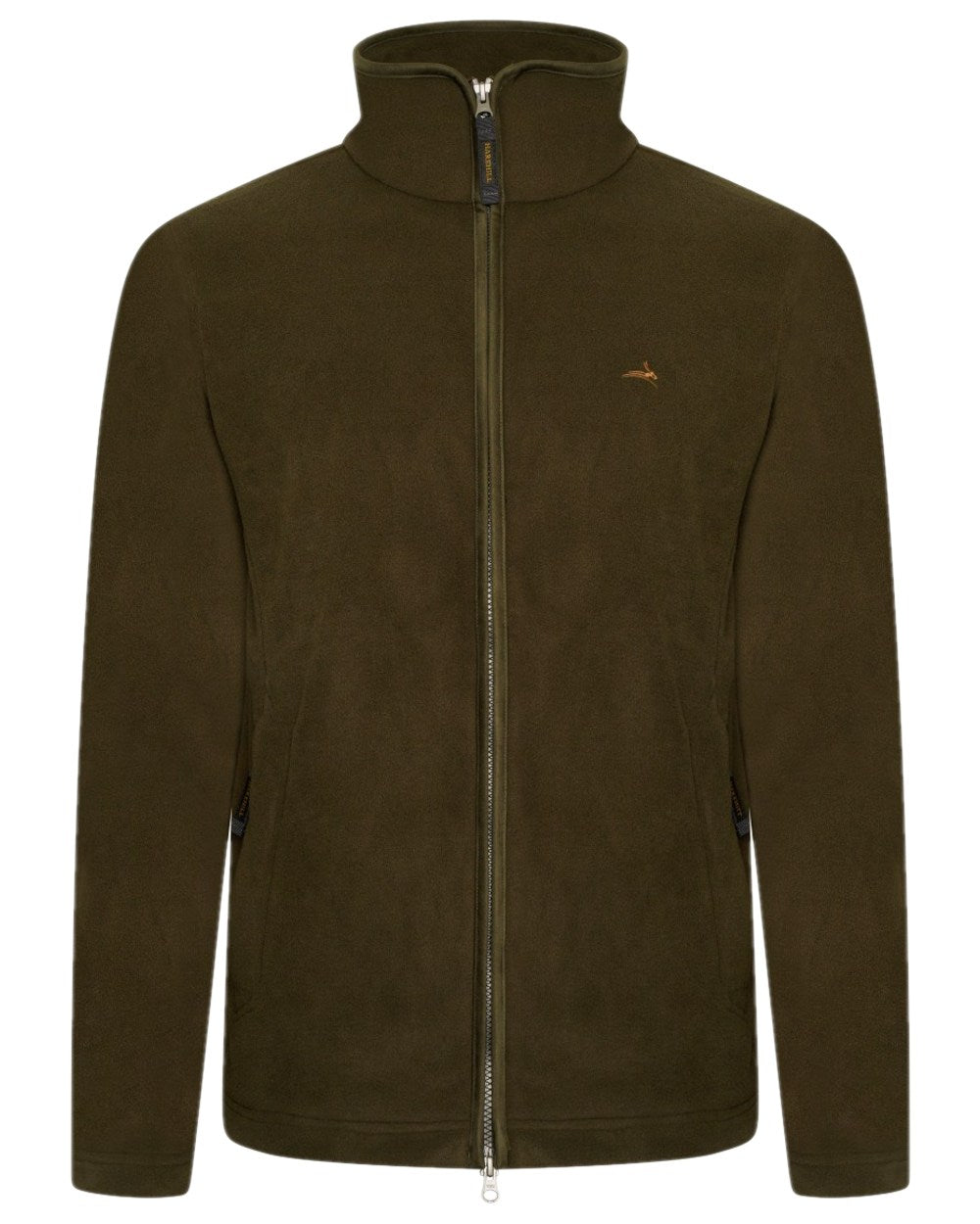Fern Coloured Harehill Birtles Fleece Jacket on white background #colour_fern