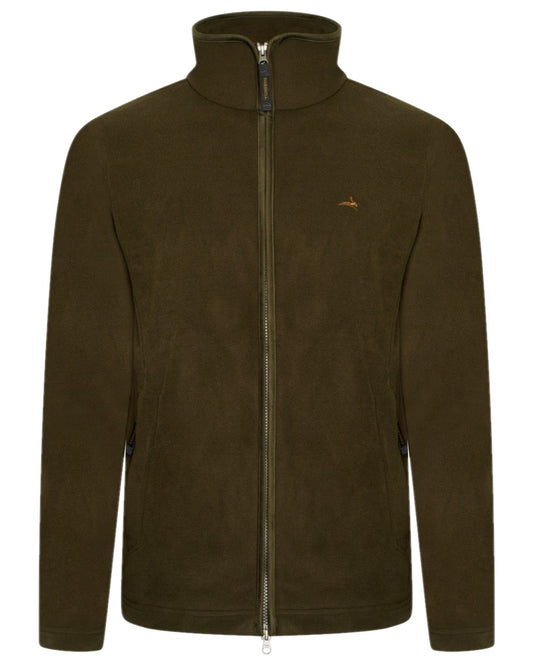 Fern Coloured Harehill Birtles Fleece Jacket on white background #colour_fern