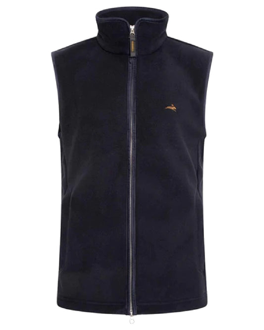 Midnight Coloured Harehill Birtles Gilet on white background #colour_midnight