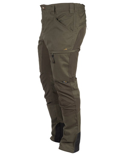 Forest Shade Coloured Harehill Ridgegate Shooting Trousers on white background #colour_forest-shade