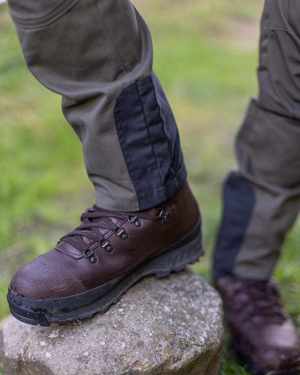 Forest Shade Coloured Harehill Ridgegate Shooting Trousers on outdoor background #colour_forest-shade