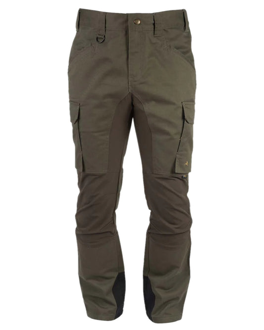 Forest Shade Coloured Harehill Ridgegate Shooting Trousers on white background #colour_forest-shade