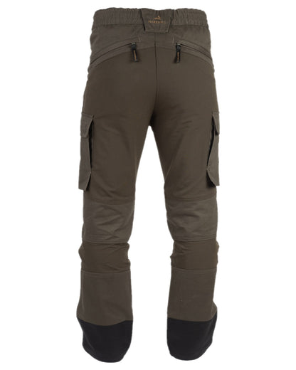 Forest Shade Coloured Harehill Ridgegate Shooting Trousers with Bellow Pockets on white background #colour_forest-shade