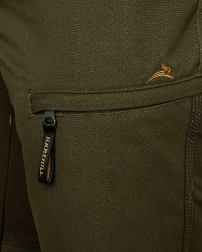 Forest coloured Harehill Ridgegate Trousers With DWR on white background #colour_forest